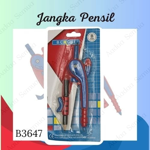 

JANGKA PENSIL PLASTIK MERAH BIRU