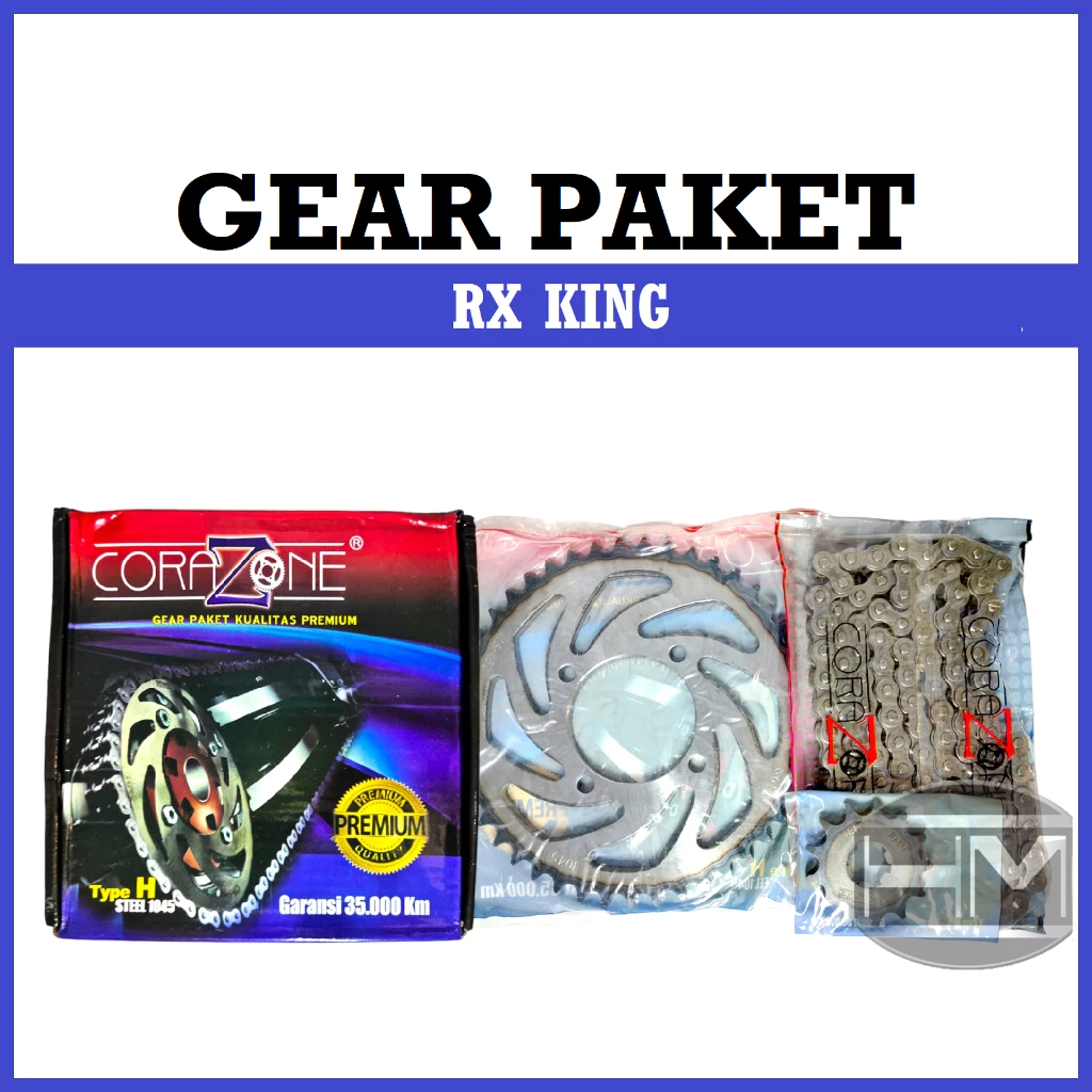 GEAR SET GIR SET PAKET RX KING 45T Merek CORAZONE