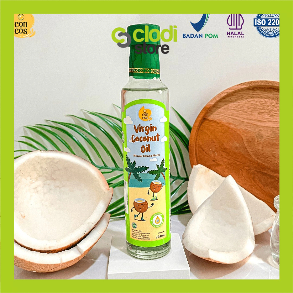 

Concos Virgin Coconut Oil Kids / VCO / Minyak Kelapa Murni 250ml Baby Bayi