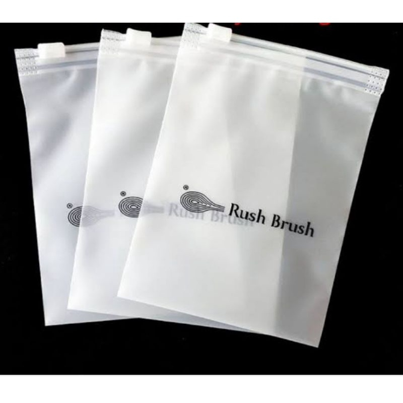 Plastik  Sablon Custom  Zipper  Bag Matte Klip  17x25 , 20x30 , 25x35