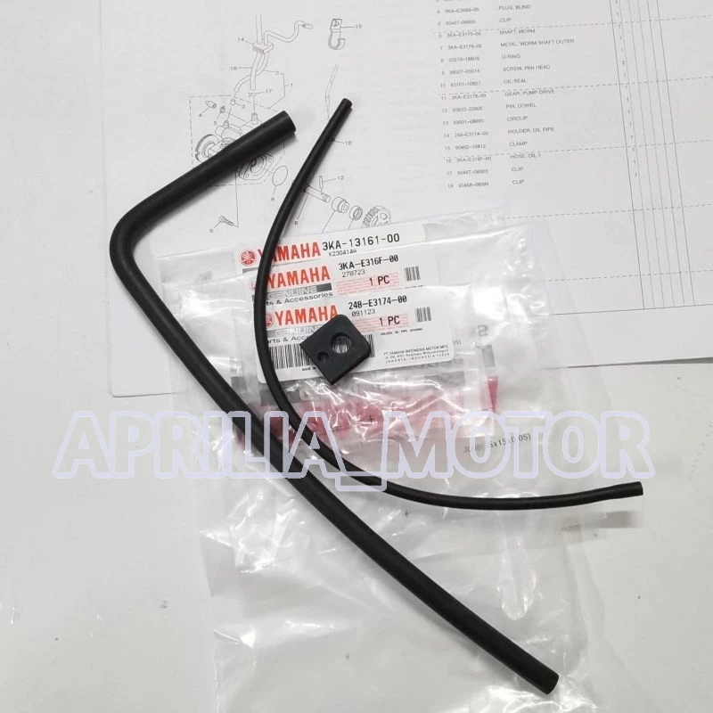 SELANG POMPA OLI SAMPING RX KING RXS RXZ YT RXK RXKING SET ORIGINAL ORI