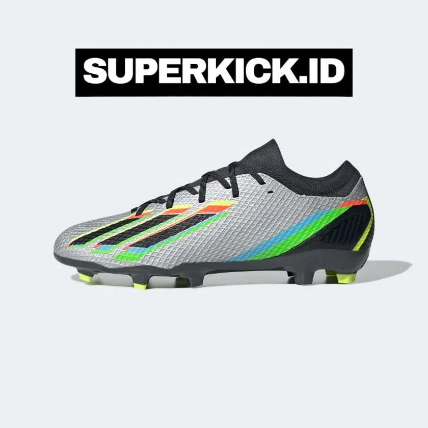 ADIDAS X SPEEDPORTAL 3 FG SILVER METALIC BLACK ORIGINAL