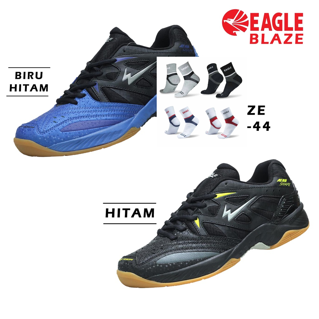 Sepatu Badminton Eagle Blaze Original BONUS KAOS KAKI EAGLE ORIGINAL
