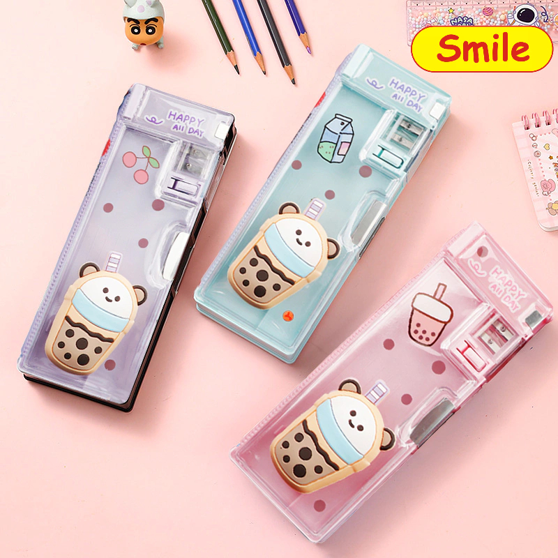 

Tempat Kotak Pensil Anak Sekolah Pencil Case Transparan Depan Squishy Timbul Boba Astonot Astronout Duck Bebek Mix Unofficial Import