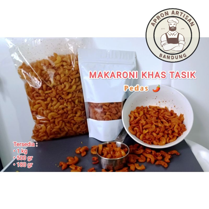 

Makaroni Khas Tasik Rasa Asin dan Pedas Ukuran 1 kg