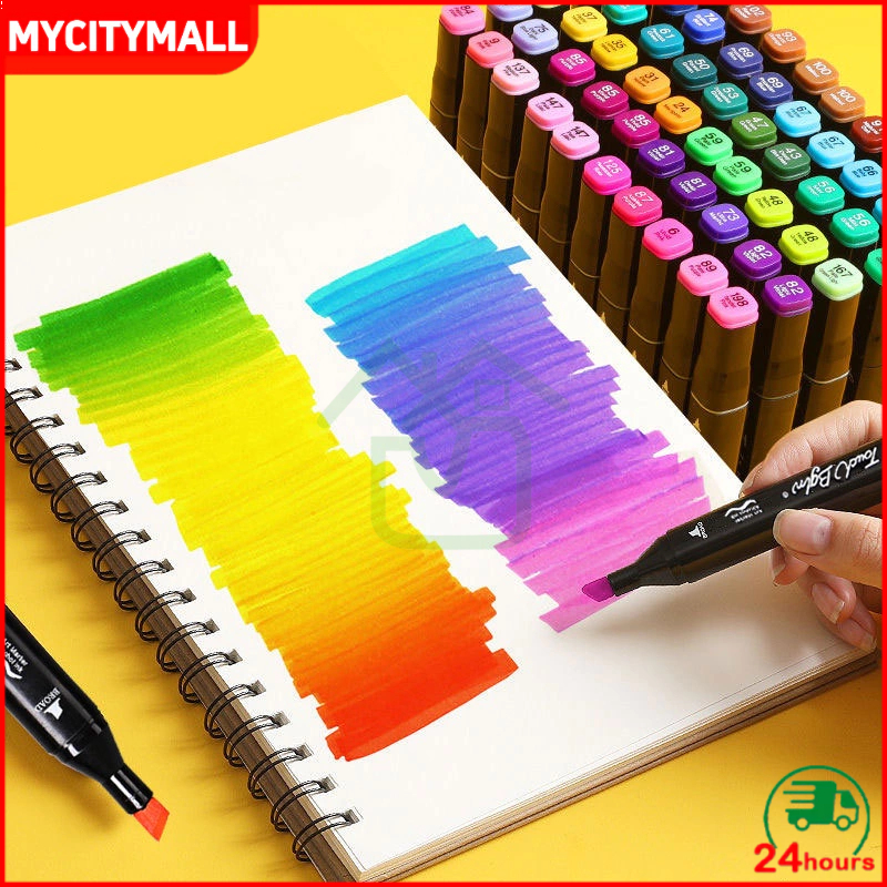 

【COD】 Touch 12/36/60/80/120 Warna Sketsa Spidol Umum General Marker Set Animation Markers / Twin Market Set Spidol