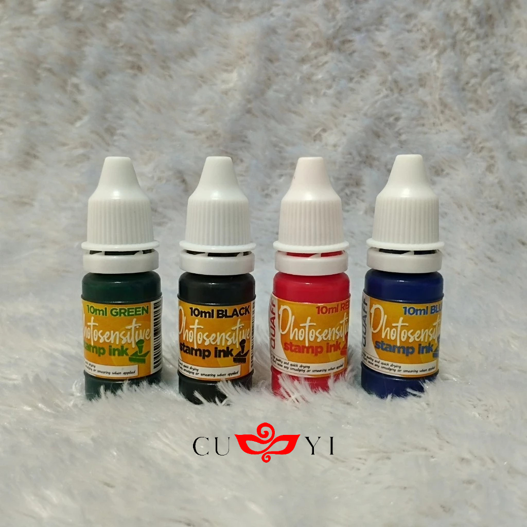 

CUYI TINTA STEMPEL FOTO SENSITIF BERBASIS MINYAK 10ML UNTUK TINTA STEMPEL PERUSAHAAN / T01#