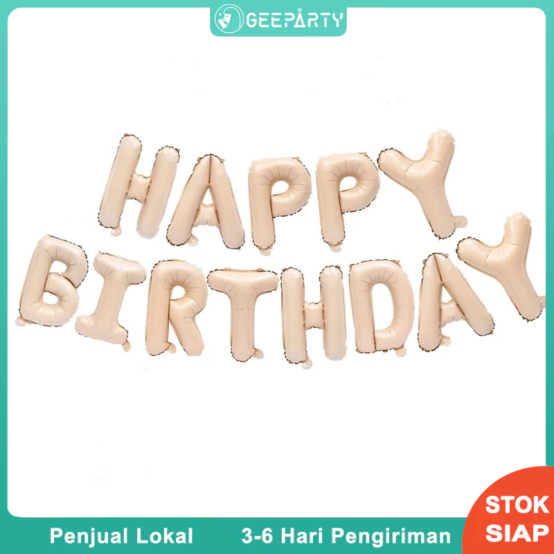 1pc Balon Spanduk Ulang Tahun Karamel Untuk Dekorasi Pesta Ulang Tahun Anak-anak Dewasa