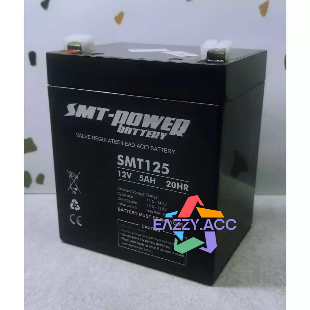 Battery SMT Power 12v 5Ah Aki Kering UPS 12volt 5A