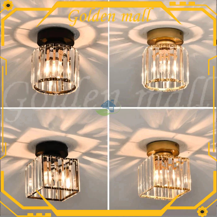 【COD】Lampu Gantung Lampu Plafon Gantung Kristal Minimalis Lampu kristal plafon rumah Lampu ceiling k