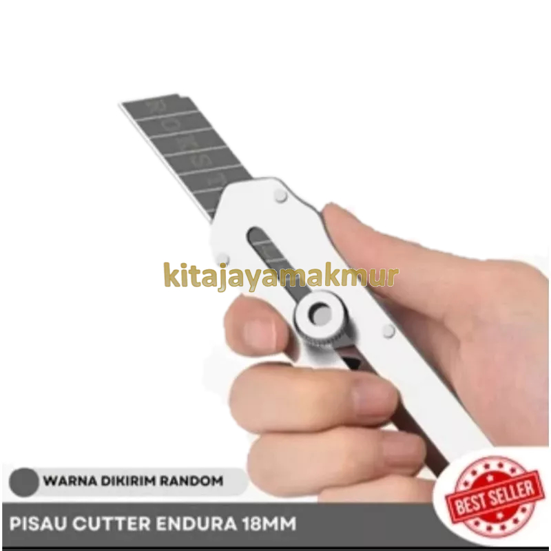 

Pisau Cutter Serbaguna Gagang Besi Endura Blade 18mm Kater Acrylic Baja SK-5 Anti Karat