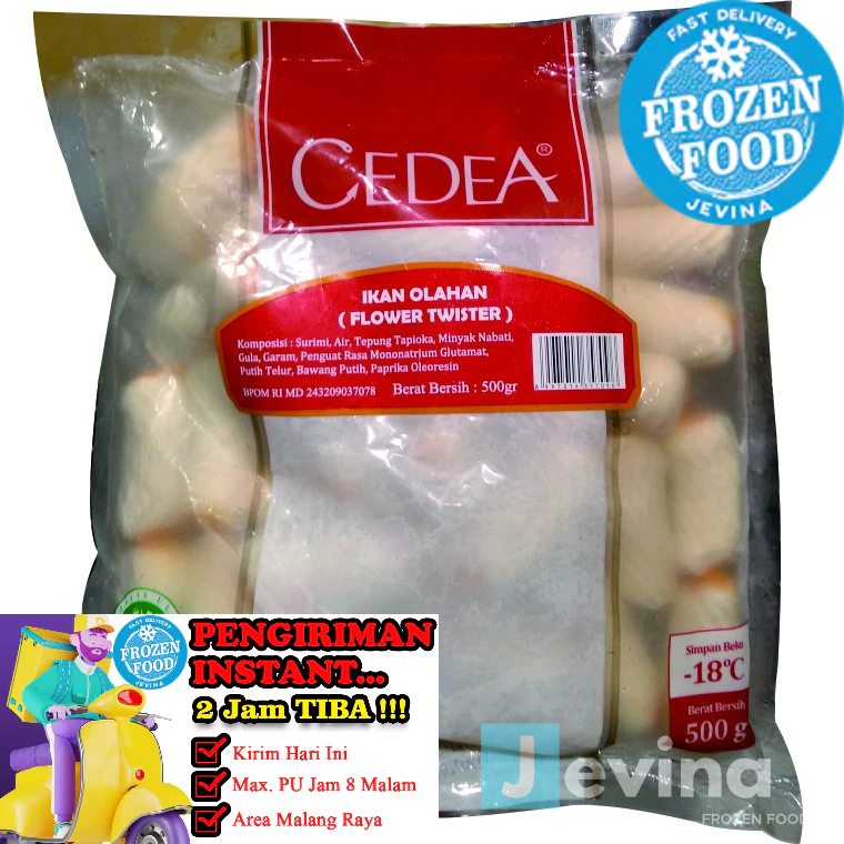 

Cedea Flower Twister 500g (Ikan Olahan)