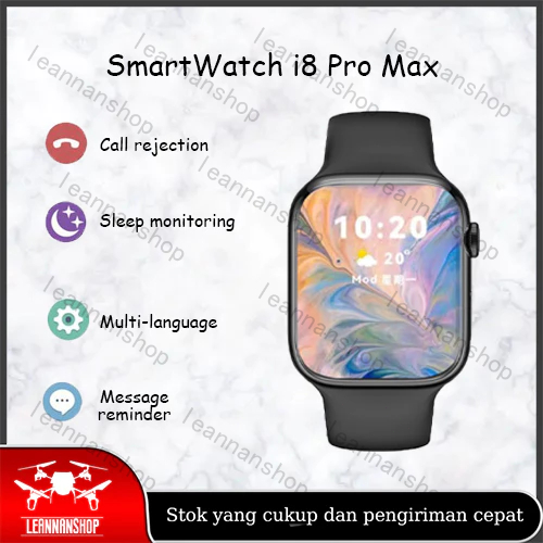 i8 Pro Max Smartwatch (Black)