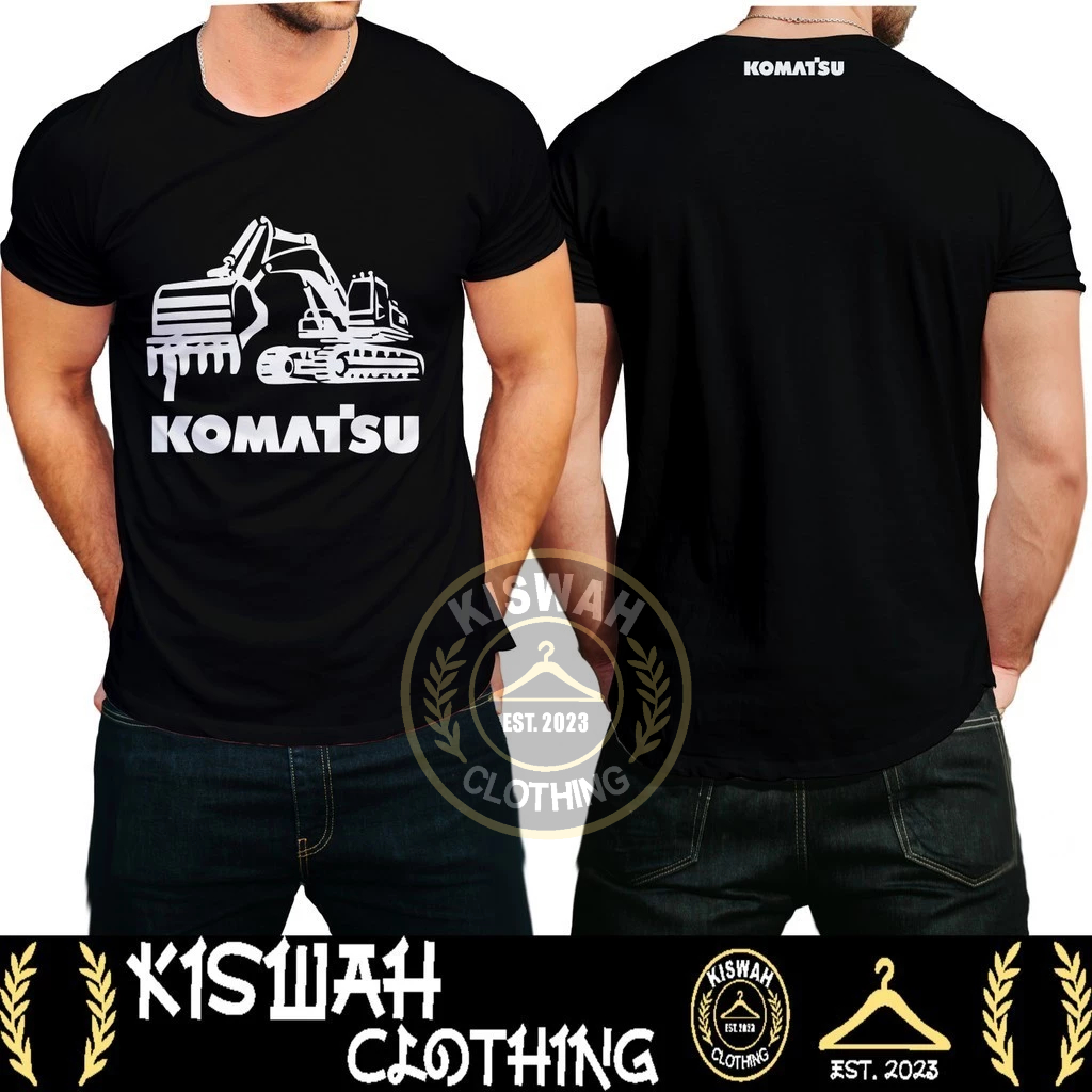 Kaos Tshirt Excavator Alat Berat Komatsu Baju Distro