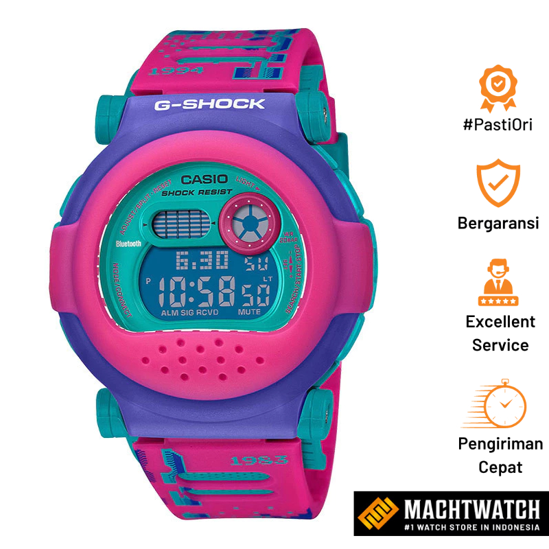 Jam Tangan Pria Casio G-Shock G-B001RG-4DR Jason Retro Video Game Series Digital Dial Dual Tone Resi