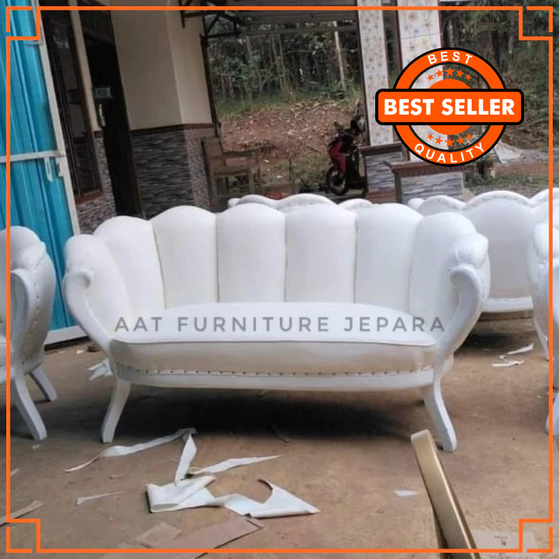 KURSI PELAMINAN TERBARU KERANG BOMBAI MANTEN BOMBAI  KURSI KERANG DEKORASI PELAMINAN