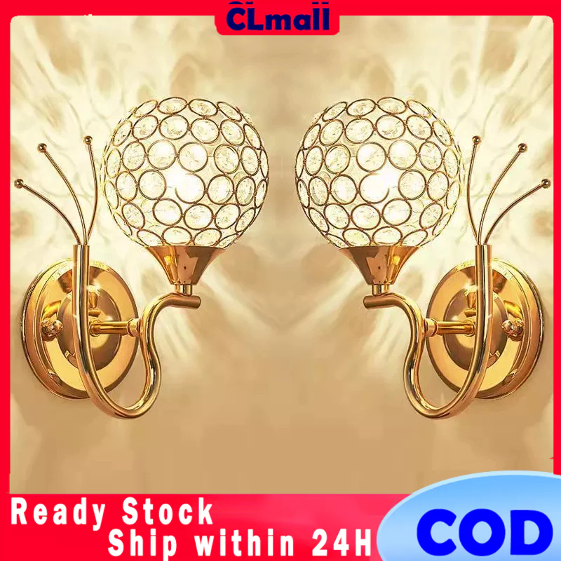 [COD]Lampu Dinding Kristal/lampu dinding murah/lampu lampu hias/kap lampu dinding/Lampu Dinding