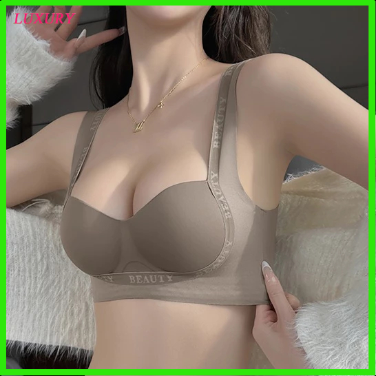【luxury】DANDELION Bra Premium Push Up Bra Tanpa Kawat Kait Belakang Busa Tebal