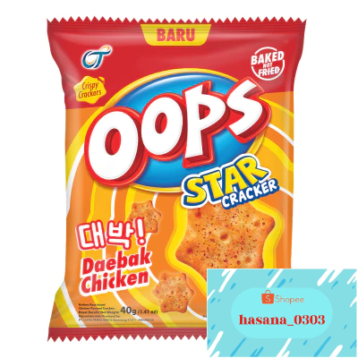 

Oops Star Crackers Rasa Daebak Chicken 40 g