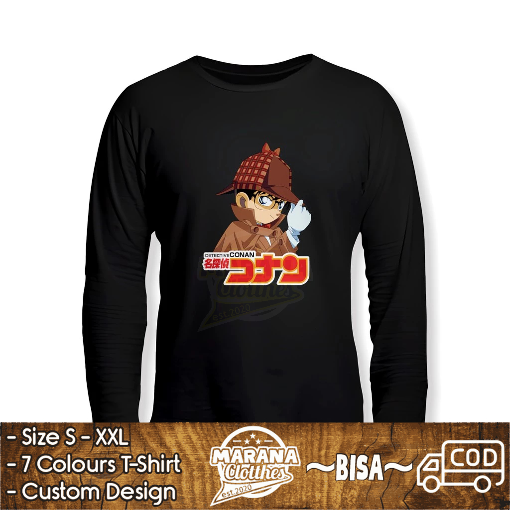 Kaos Detective Conan Lengan Panjang Kaos Distro
