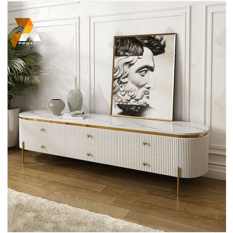 BUFET MEJA TV MODERN TOP MARMER ASLI MAJA TV MARMER CABINET TV MAODERN MARMER