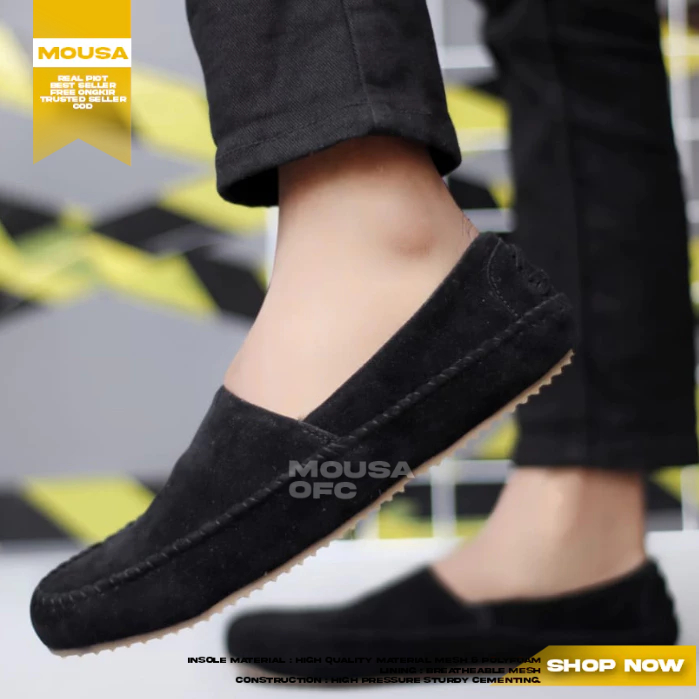 Sepatu Casual Slip On Kerja Pria
