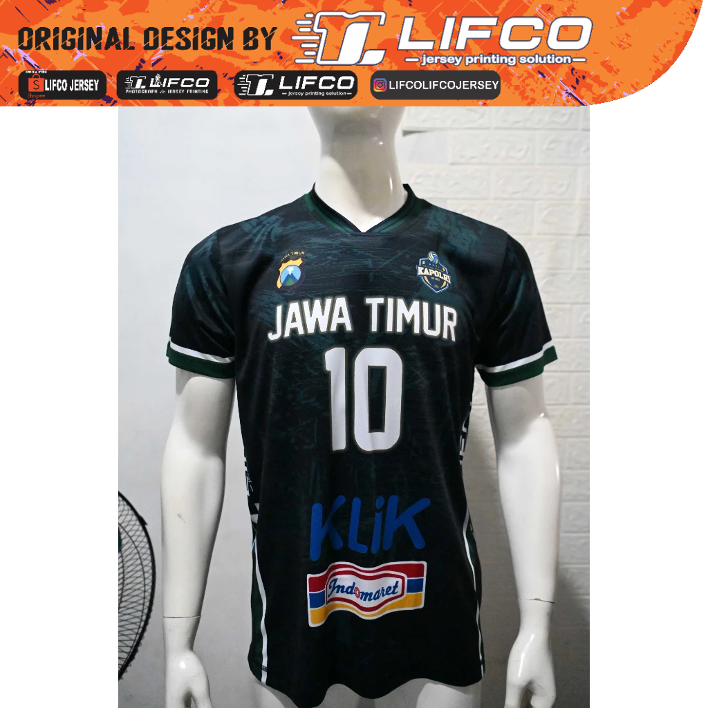 PREMIUM LIFCO ORIGINAL JATIM KAPOLRI CUP SERIES HITAM READY STOCK ( TIDAK BISA REQUEST NAMA)