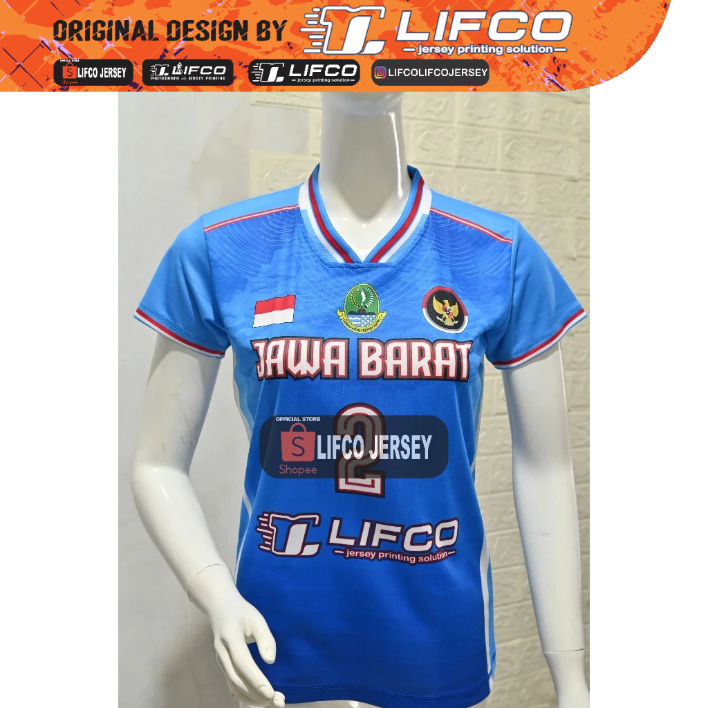 JERSEY LIFCO ORIGINAL BULAN KEMERDEKAAN NUSANTARA SERIES  CEWEK -JAWA BARAT-