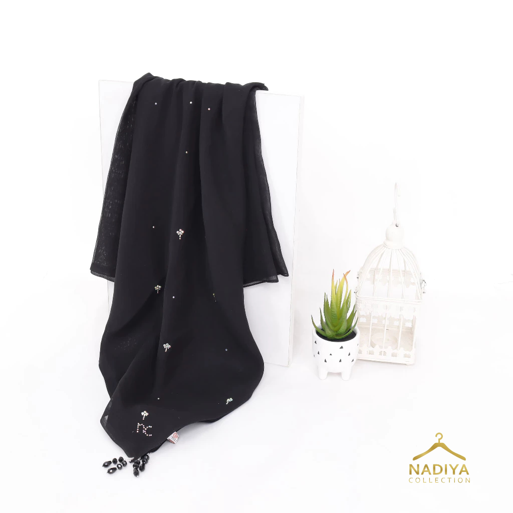 Ayu Lestari Scarf - Today Nada Scarf Paris Japan Square Crystal Premium by Nadiya