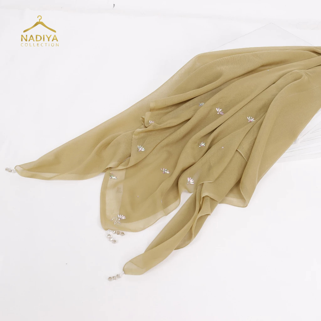 Ayu Lestari Scarf - Tiqasya Nada Scarf Paris Japan Square Crystal Premium by Nadiya