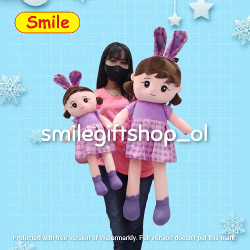 Boneka Anak Perempuan Jumbo Giant Hello Metoo Meeto Pretty Girl Cewek Candy Bunny Rabbit Cute
