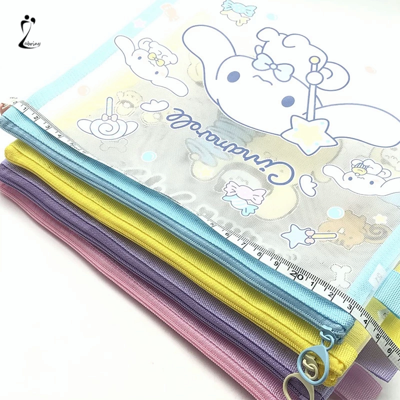 

Kartun Sanrio File Pouch Kantong Alat Tulis Nilon Ziplock Transparan Alat Tulis Z