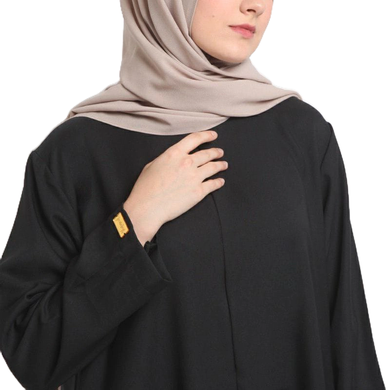 Abaya Turki Hitam / Gamis Polos Putih Basic Wanita SIZE S M L XL XXL