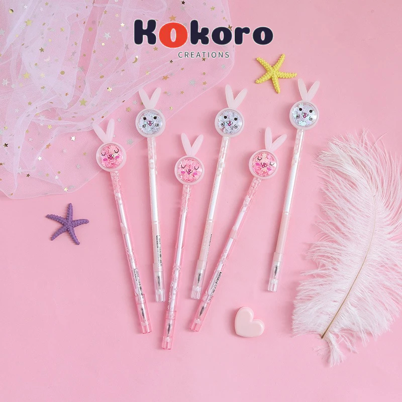 

KokoroCreations - [SK38] Pulpen payet gliter bunny kelinci rabbit catty lucu