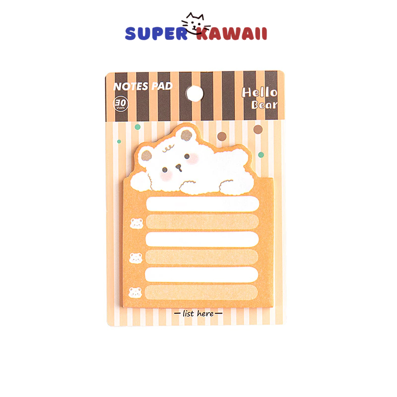 

Super Kawaii - [SK70] Sticky Notes memo catatan tempel gambar bentuk karakter kartun animal cartoon lucu anak
