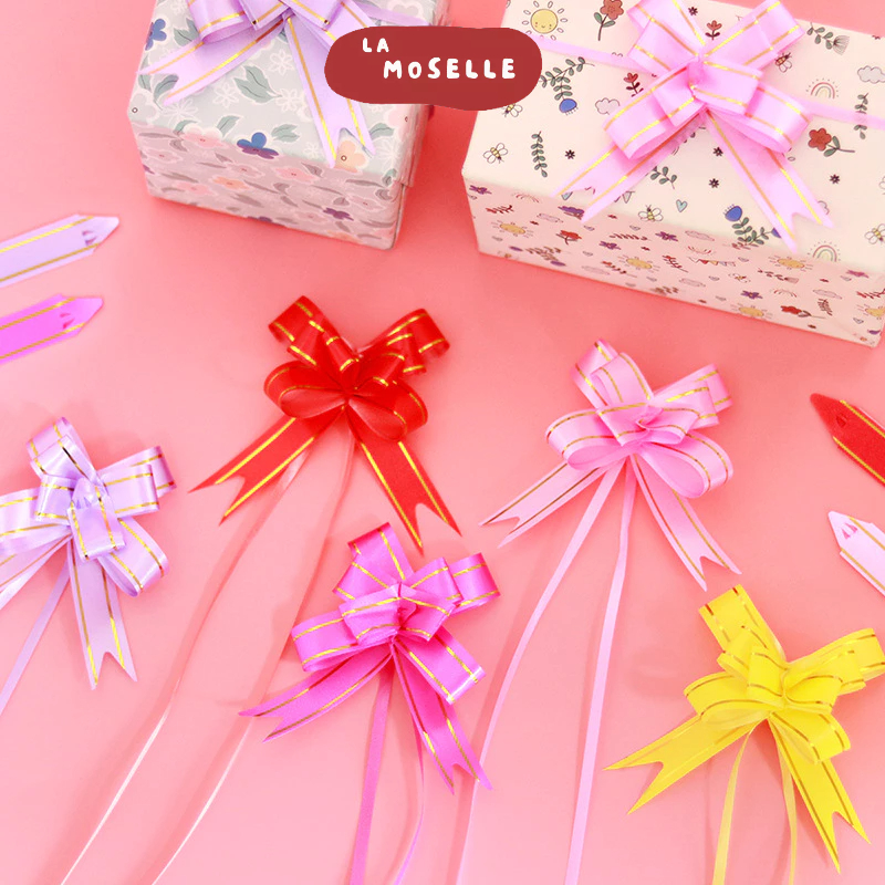

La Moselle -[SK47] Pita serut / ribbon / pita hadiah / pita tarik / pita bungkus / pita kado / bungkus hadiah / kotak hadiah