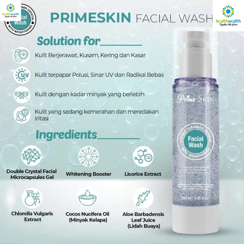 produk original hwi prime skin facial wash