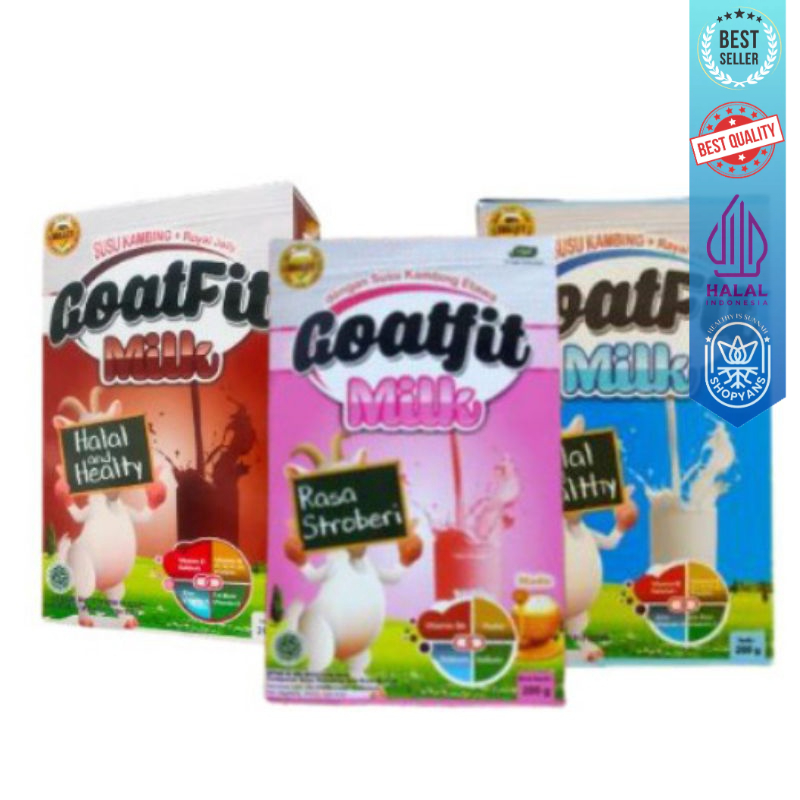 

susu kambing etawa goatfit milk royal jelly bee pollen