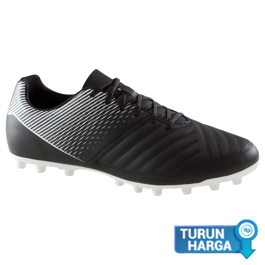 Decathlon Kipsta Sepatu Bola Lapangan Dewasa Agility 100 Fg Sr Black - 8397881