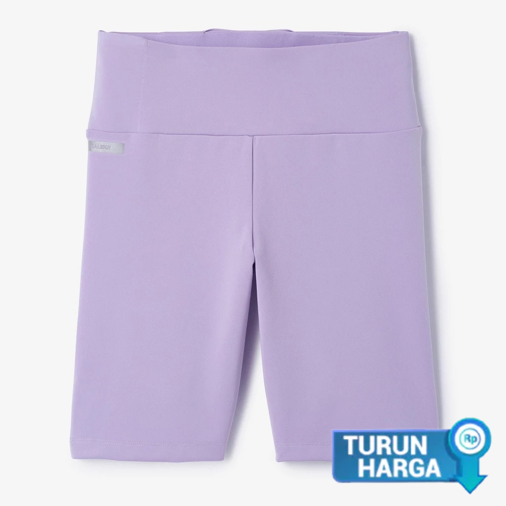 DECATHLON KALENJI Celana Lari Pendek Ketat Wanita Run Dry 500 - Mauve - 8755243