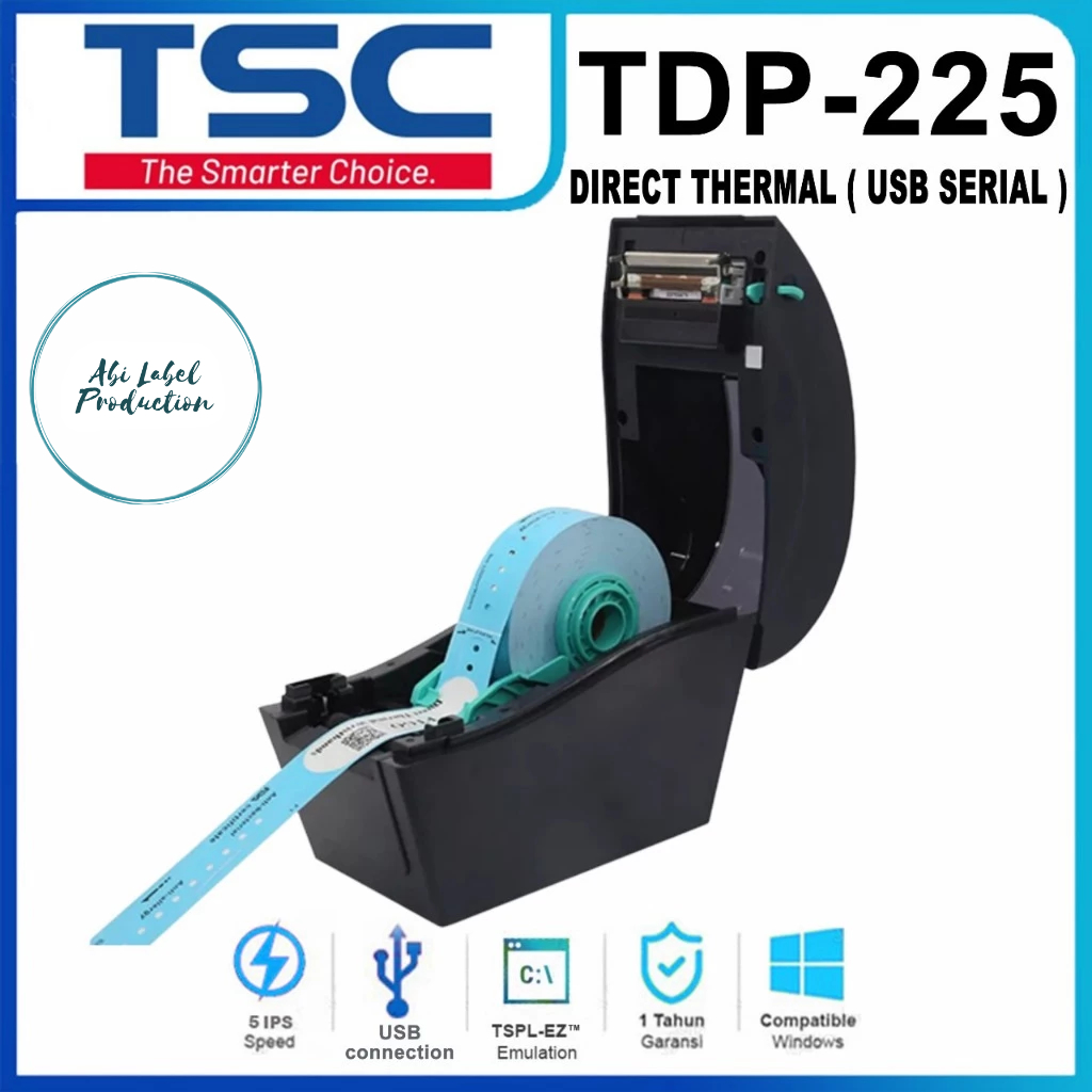 Printer Gelang Pasien | Printer Wristband | Printer Etiket TSC TDP-225 Original | Printer Thermal Et