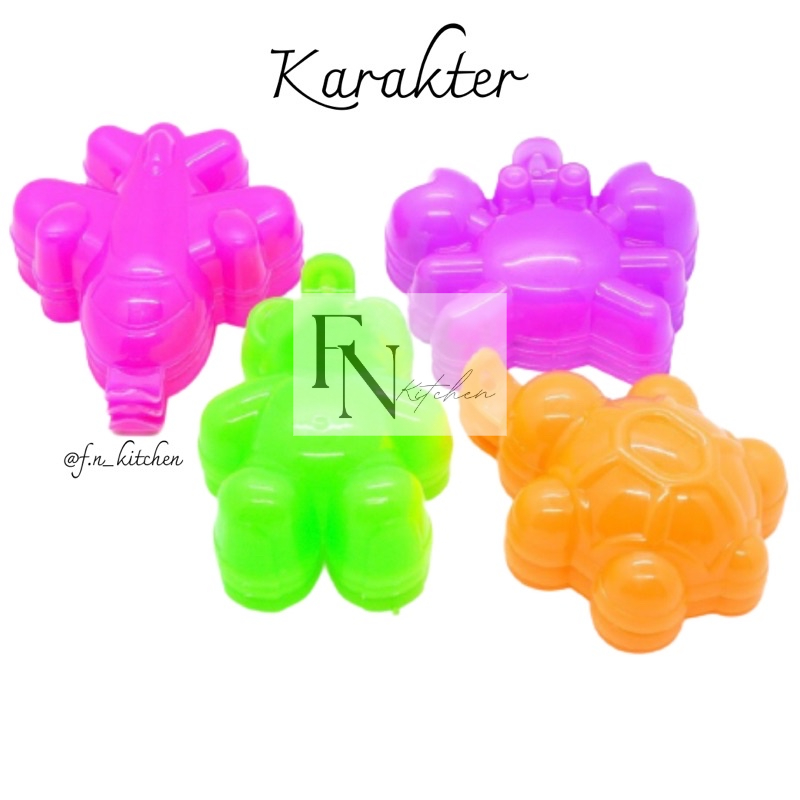 CETAKAN PUDING 12pcs | AGAR | JELLY | COKLAT | ANIMAL | KARAKTER | BONEKA | KEPITING | PESAWAT | KUR