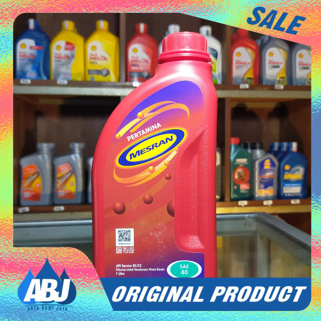 Oli Mesin Mesran 1Liter Kemasan Original
