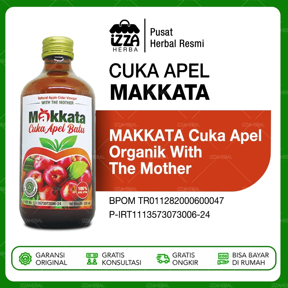 

Cuka Apel Batu Makkata Cuka Apel Original With The Mother