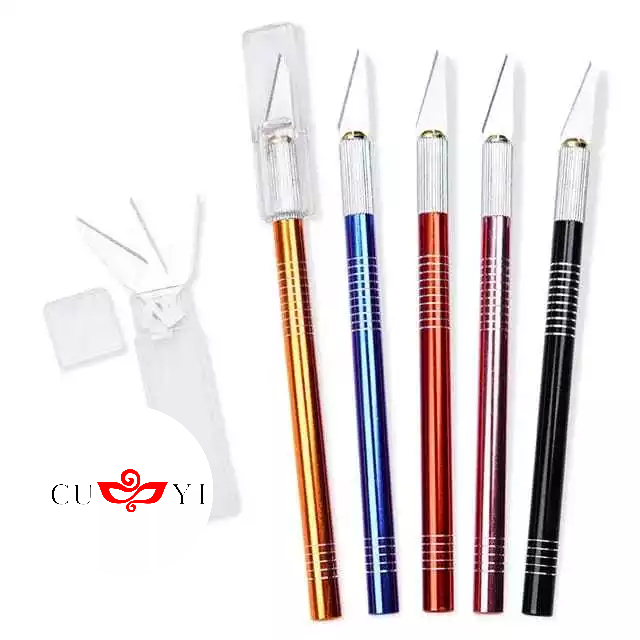 

CUYIColorful pen knife per set Refill blade pisau 554# /hobby knife art Precision knife pen cutter