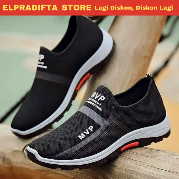 Slip-On Pria MVP Sepatu Slip-On Pria MVP Simple Tanpa Tali Kekinian