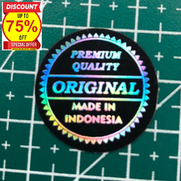 

STIKER HOLOGRAM ORIGINAL MADE IN INDONESIA TAG SUPER PREMIUM CO 1X DI KIRIM 600PCS