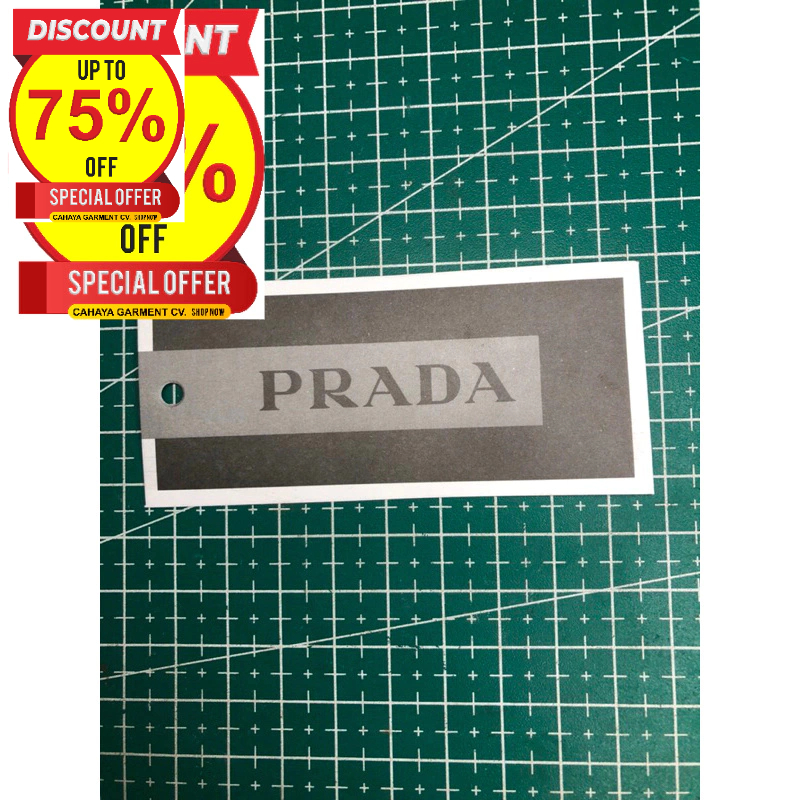 

PRADA TAG HANGTAG ONE FACE 260GSM PREMIUM CO 1X DIKIRIM 600PCS