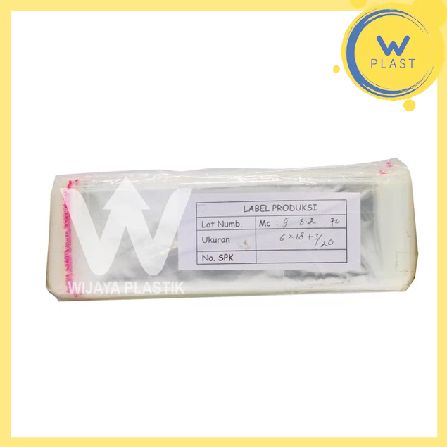 

OPP ( 6x18 ) --- 100 pcs @Pack Sendok Garpu | kantong plastik bening + seal perekat lem snack roti aksesoris kue kotak ekonomis murah termurah kuat 6 Pack