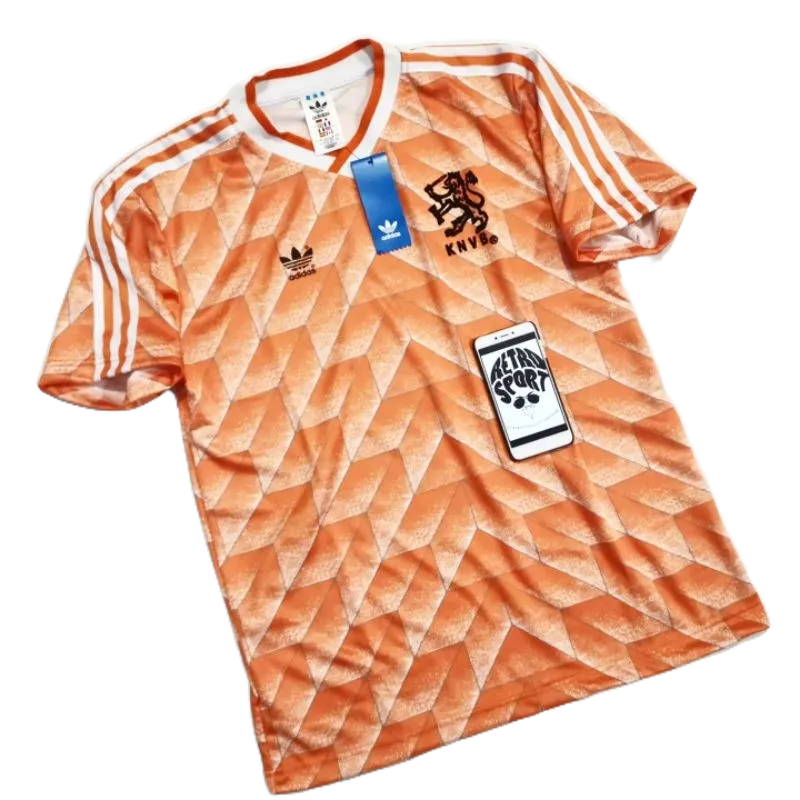 Jersey/Baju Bola Vintage — HOLLAND BELANDA Home YURO 1988 | WeKa VENDOR HQ size S-5XL
